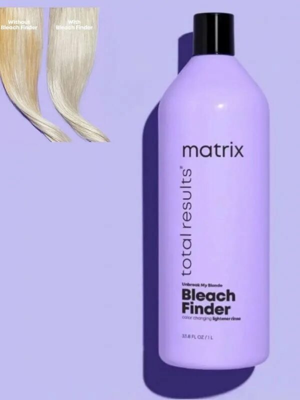 Unbreak my blonde. Bleach Finder шампунь. Matrix Bleach Finder шампунь-индикатор после осветления 1000мл. Шампунь Матрикс Блич Файндер. Тр Блич Файндер шампунь-индикатор после осветления, 1 л.