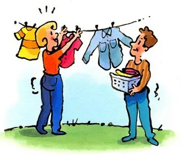 Hang up washing