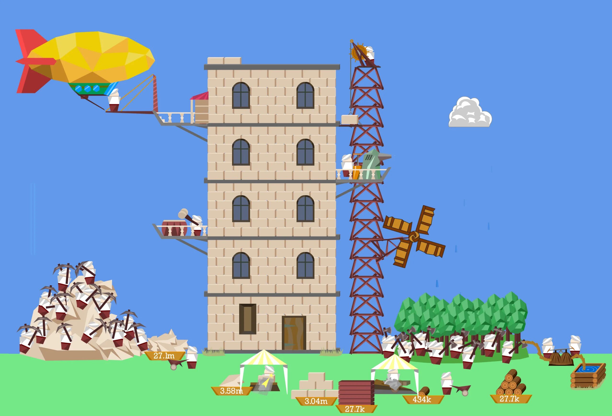 The tower game