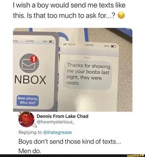 © Today Thanks for showing me your boobs last night-they were New...