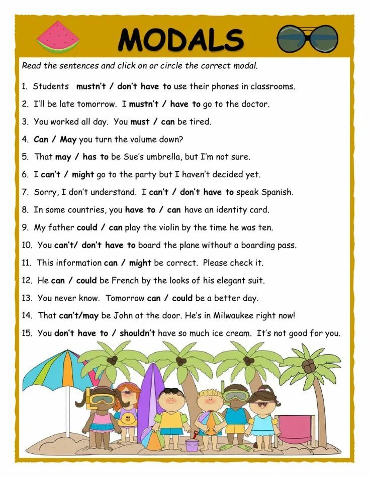 May worksheets. Modal verbs for Beginners. Modals Worksheets. Modal verbs exercises. Modal verbs Worksheets 10 класс.
