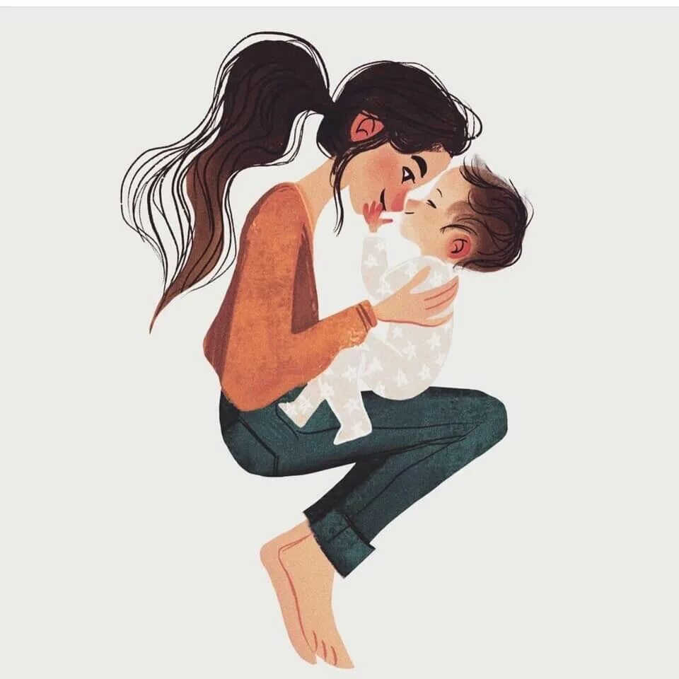 Мама с ребенком рисунок. Мама арт. Moms art. Модные иллюстрации семья. Семья рисунок.