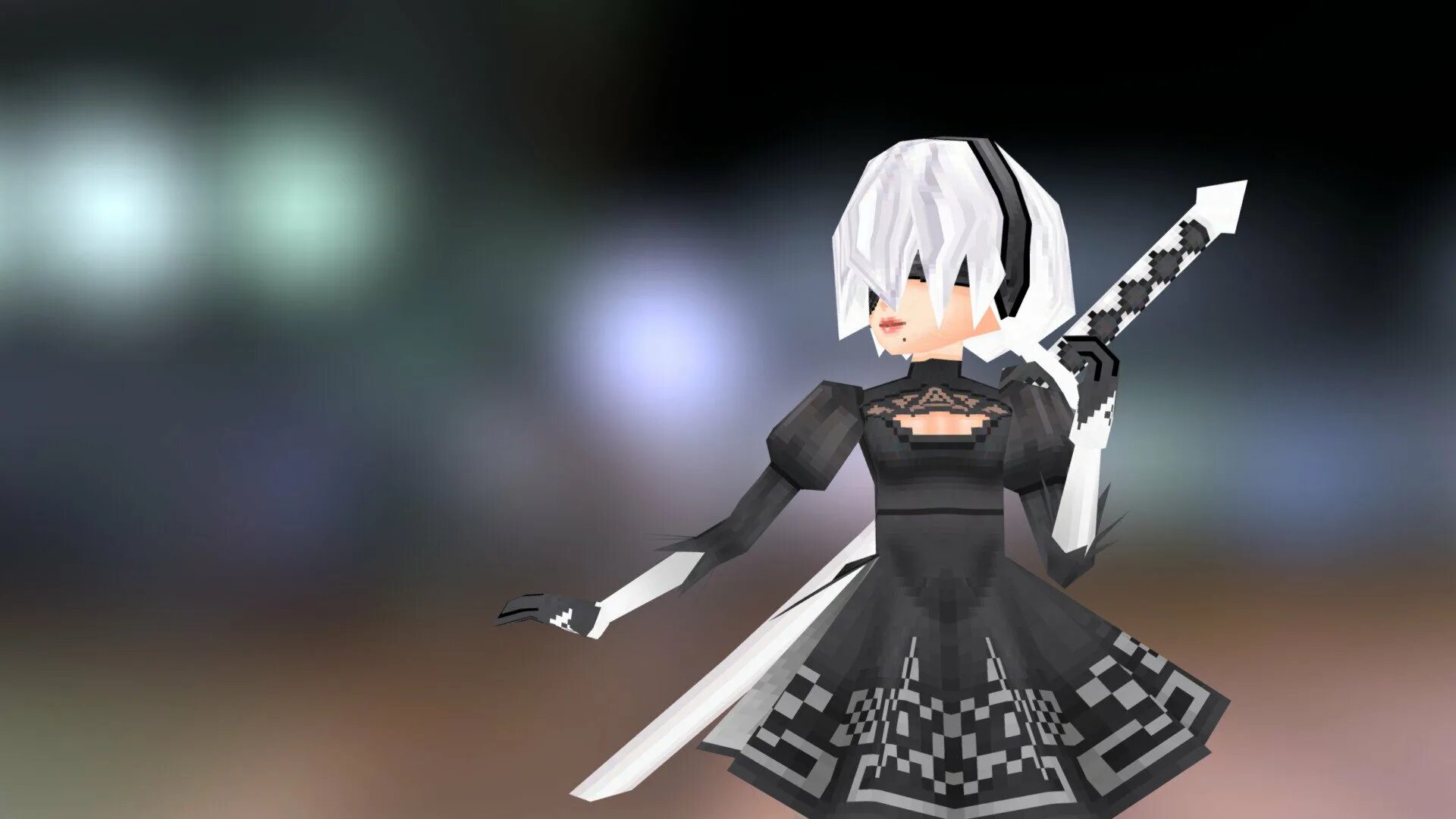 Nier automata 3. Ниер 3д. a2 nier automata 3d model. nier automata 2b 3д модель. 2b nier automata 3d model head.