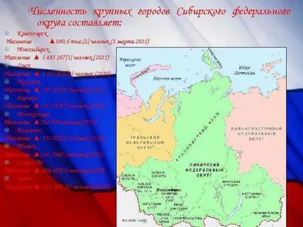 Крупнейшие города сибири по населению