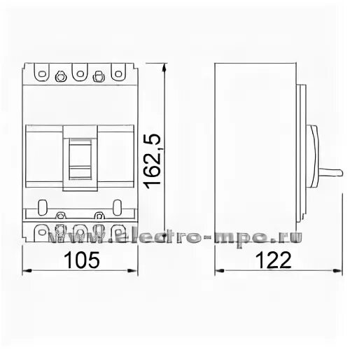 Выключатель автоматический optimat d250n