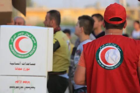 الهلال الاحمر العراقي : بلغ عدد النازحين اكثر من (90) الف عائلة حتى الان.