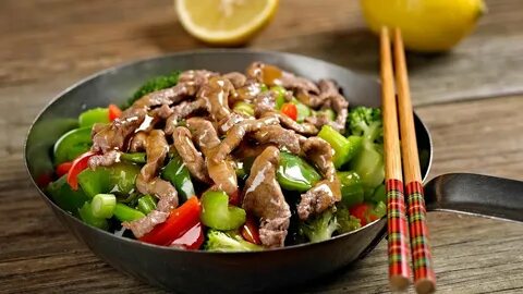 Свинина по азиатски с овощами