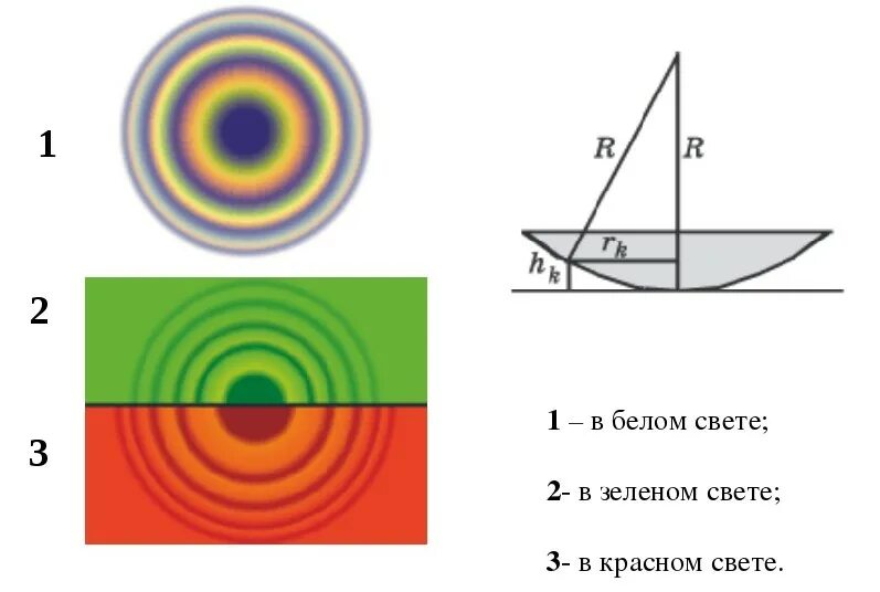 Кольца Ньютона интерференция. Кольца Ньютона интерференция в отраженном свете. Интерференционные картины колец Ньютона в отраженном свете. Радиус светлого кольца Ньютона. Пятно ньютона