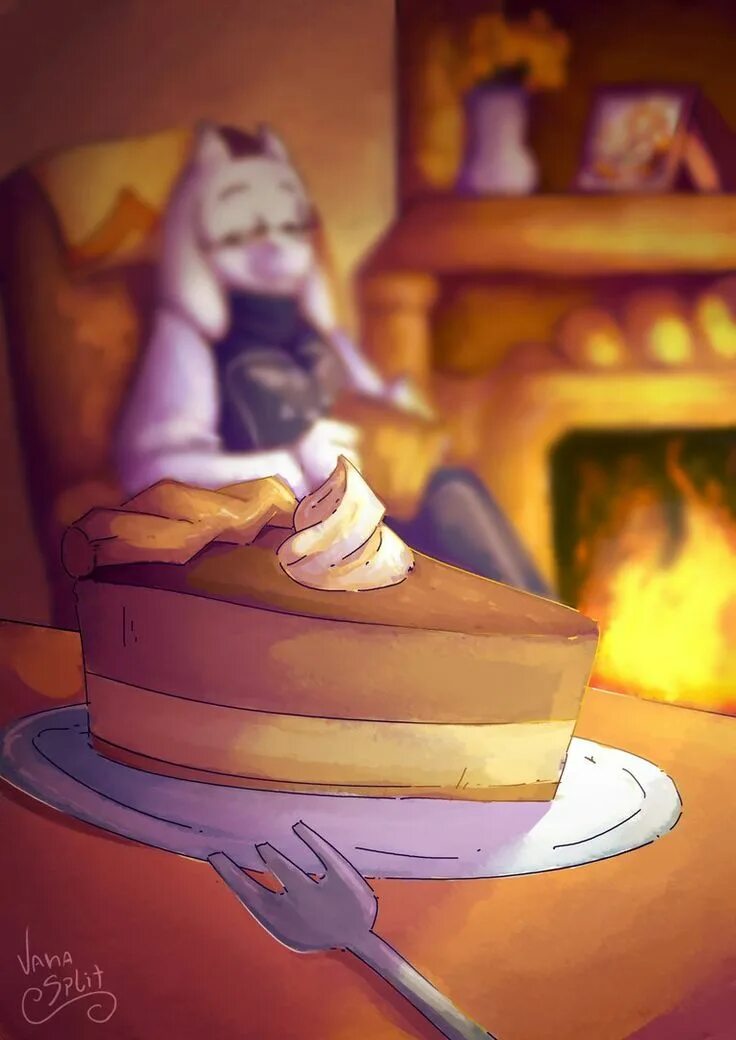Ирисковый пирог из undertale. Андертейл ториэль с пирогом. пирог ториэль из андертейл. ирисково-коричный пирог ториэль. андертейл арт ториэль с пирогом.