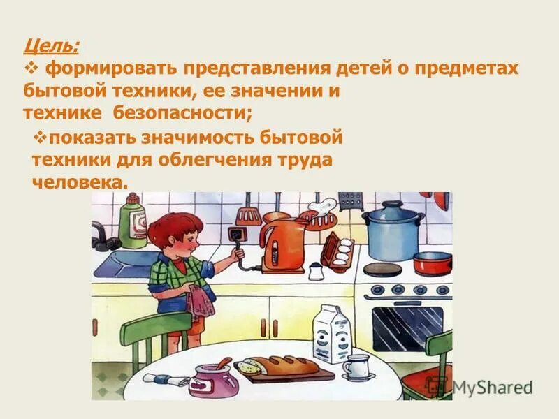 Пользовании бытовой техникой. Пользовании бытовой техникой