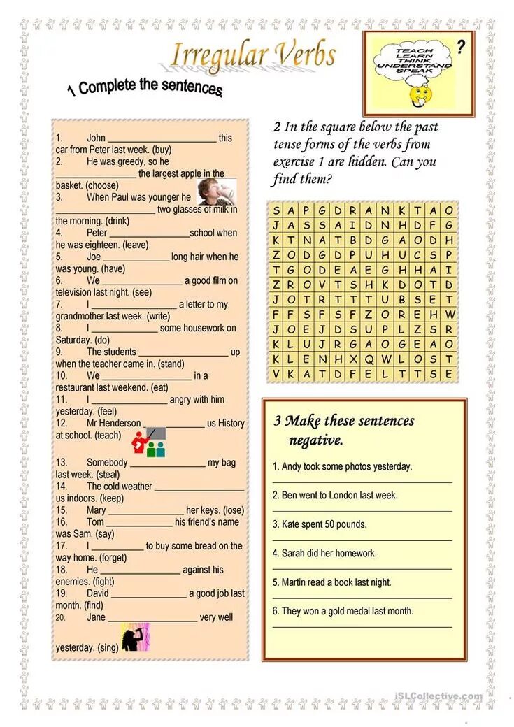 Find the irregular verb in each group. Irregular verbs. irregular verbs sentences. sentences with irregular verbs. complete the sentences with the past tense forms.