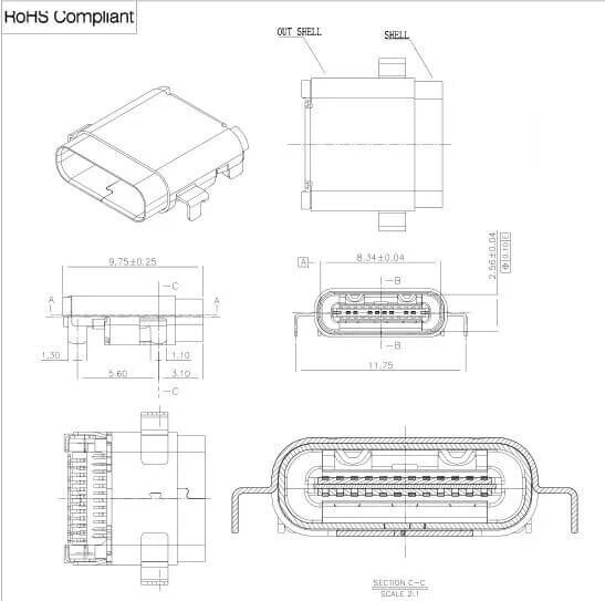 Размеры type c. Размеры usb type c разъема. usb type-c разъем габариты. размеры usb type c гнезда. разъем usb-c размеры.