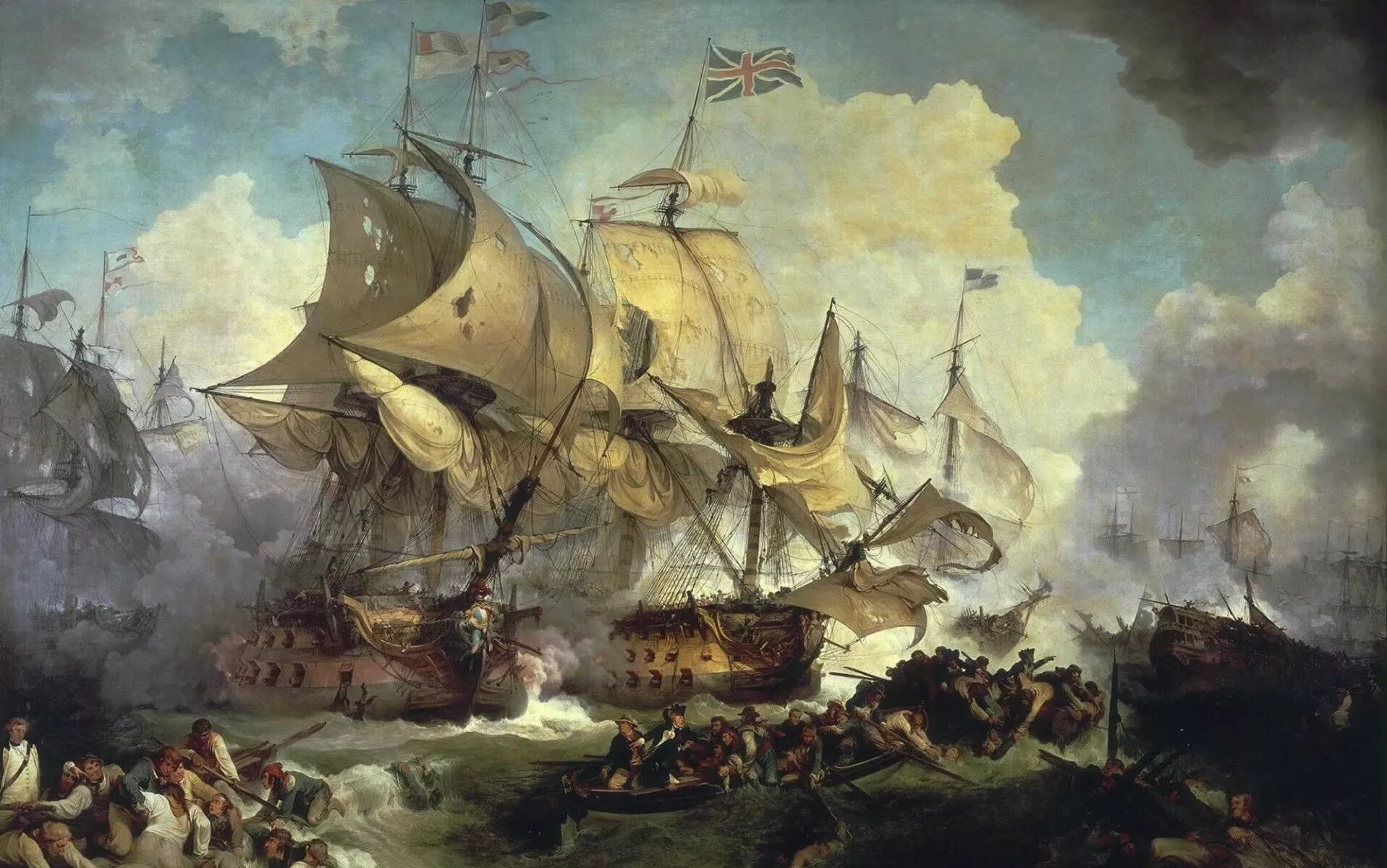 Морским является сражение. Уильям тёрнер the battle of trafalgar. philippe jacques de loutherbourg. трафальгарское сражение 1805. hms queen charlotte.