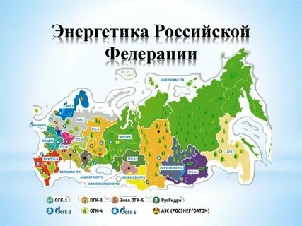Карта энергетика