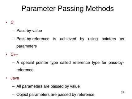 Passing value