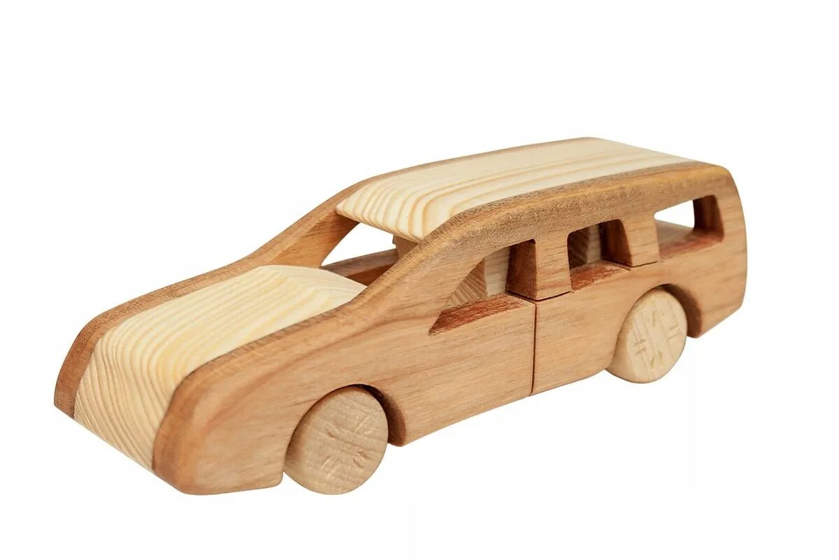 Деревянная машинка Нива из Uniwood. Деревянный автомобиль. Машинка из дерева легкая. Деревянный автомобиль игрушка.