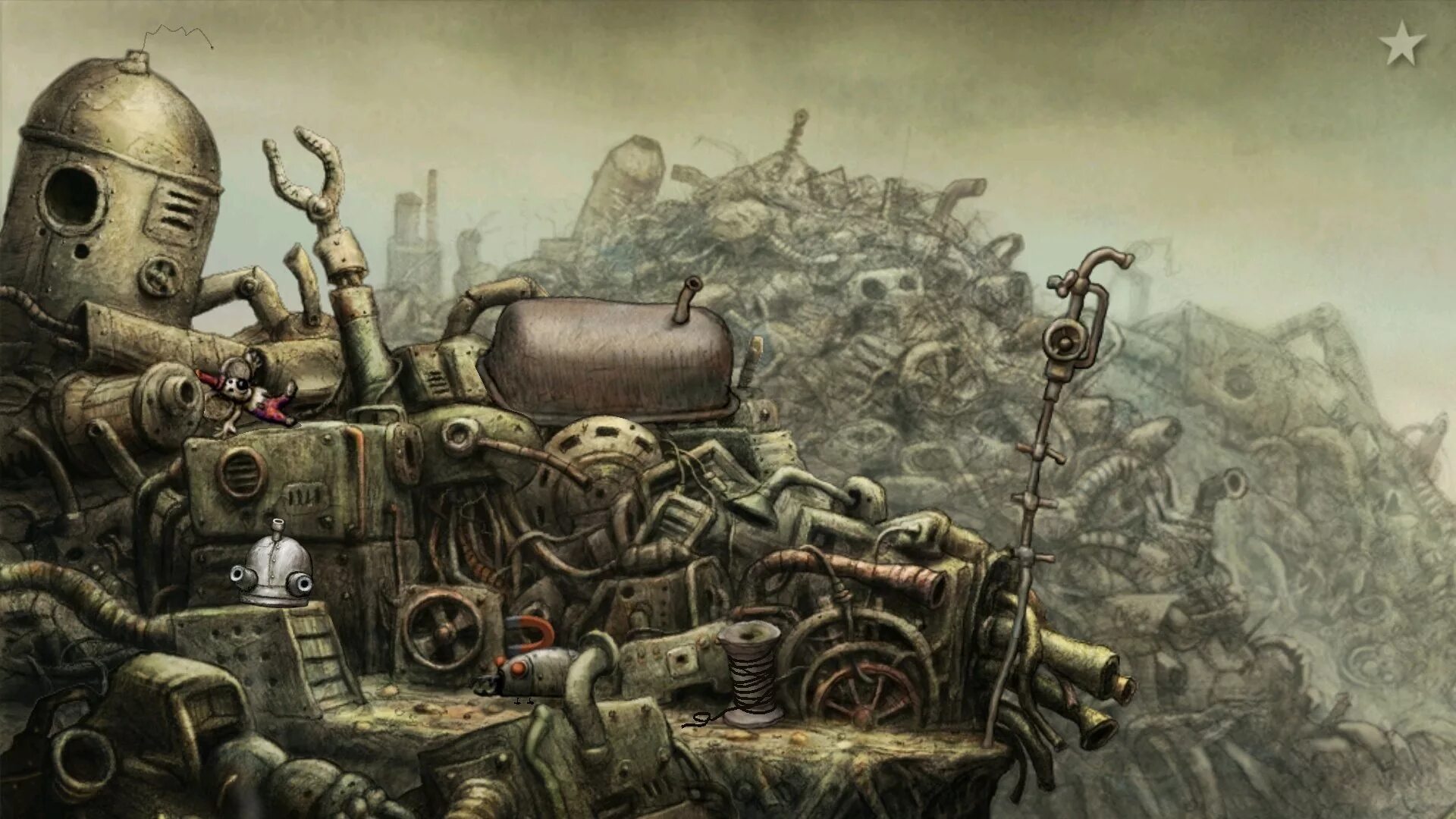 Игра робот 2д. Машинариум дизельпанк. Якуб Дворски Машинариум. Machinarium 2 Аманита десинг. Машинариум робот.