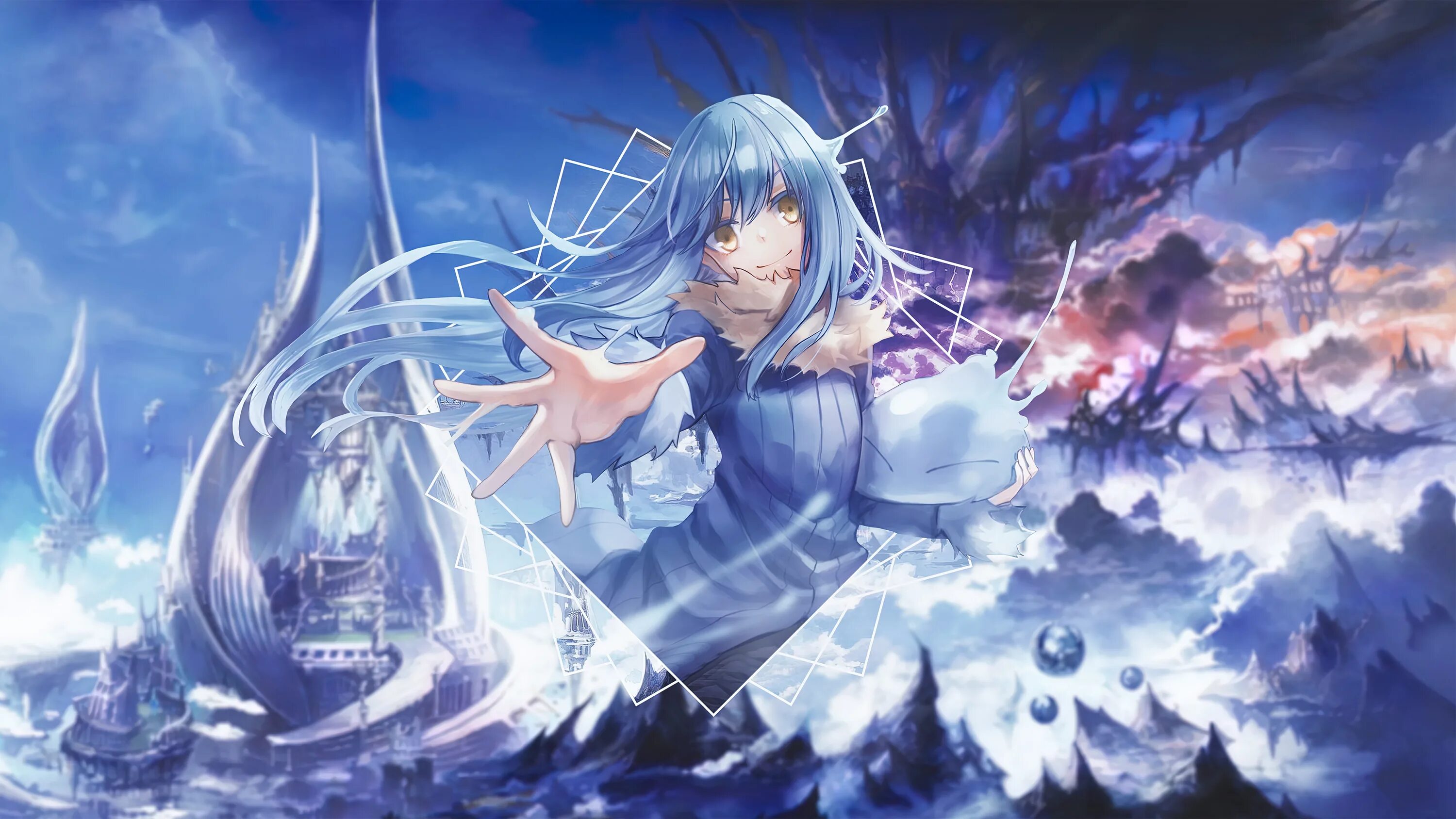 That time got reincarnated as a slime. Римуру темпест князь тьмы. tensei shitara slime datta ken аниме. tensei shitara slime datta ken обои. tensei shitara slime datta князь тьмы.