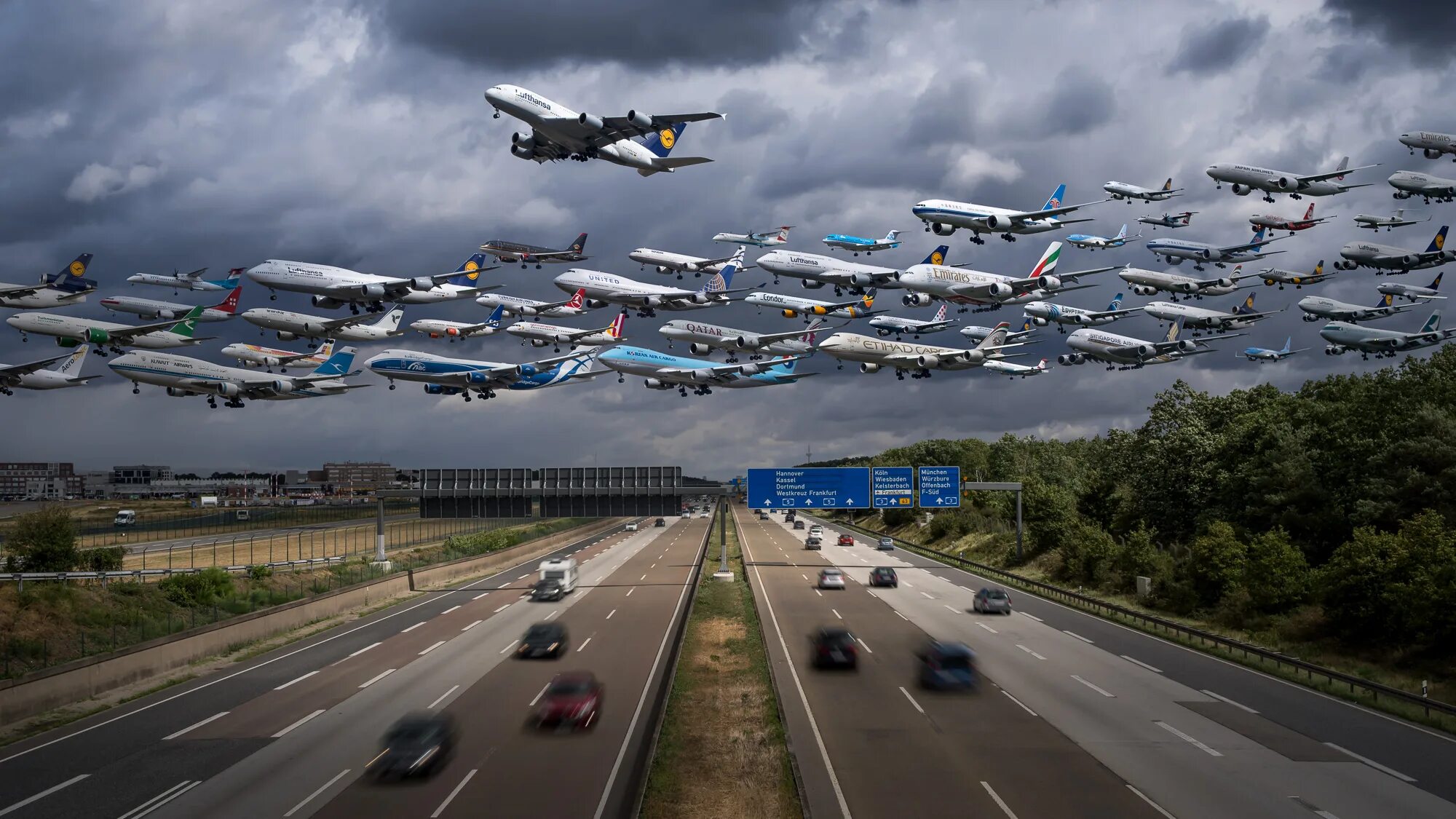 Plane traffic