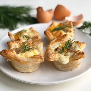 Грибы в корзиночках в духовке