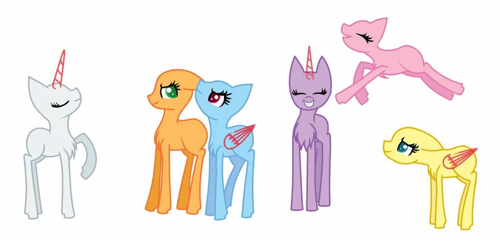 Mlp mane 6 для paint. Pony base mane 6. Пони базы mane 6. Six base. Six base.