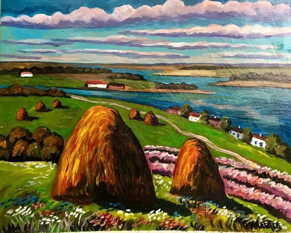 Стог 6. Ван гог стога. куинджи стога сена.