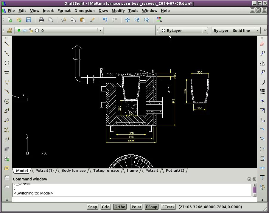 Draftsight. Draftsight linux. librecad чертёж.