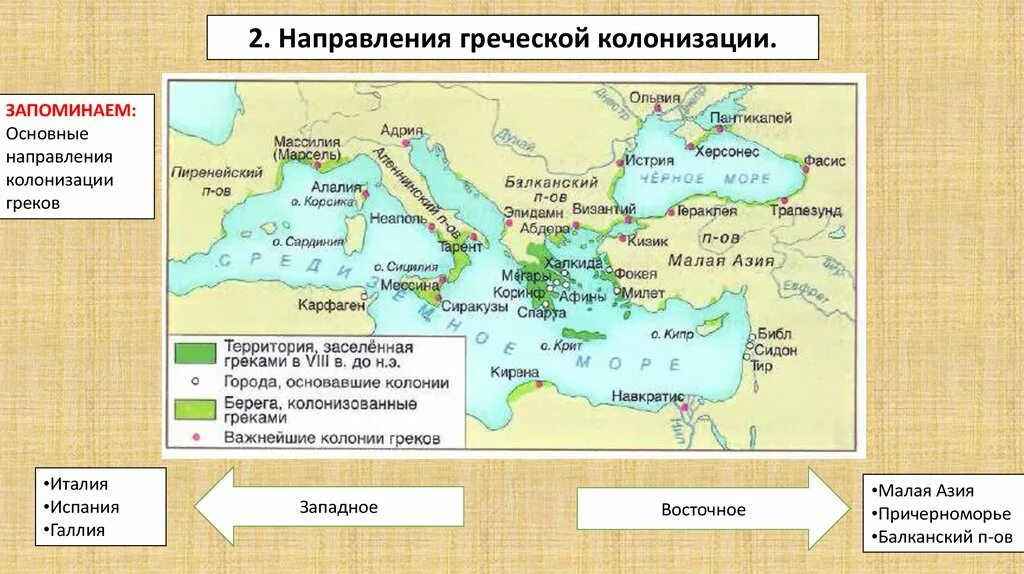 Греческие колонии на территории италии. Греческие колонии в Испании карта. Греческие колонии Ольвия Херсонес. Направления греческой колонизации. Западное направление греческой колонизации.