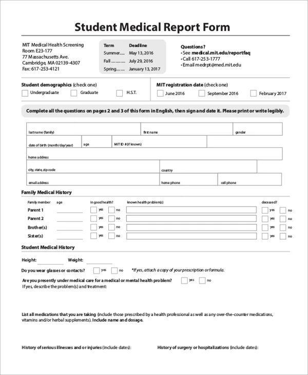 Хелс репорт что это. Медикал репорт. medical form. medical examination report form. медицинский бланк на англ.
