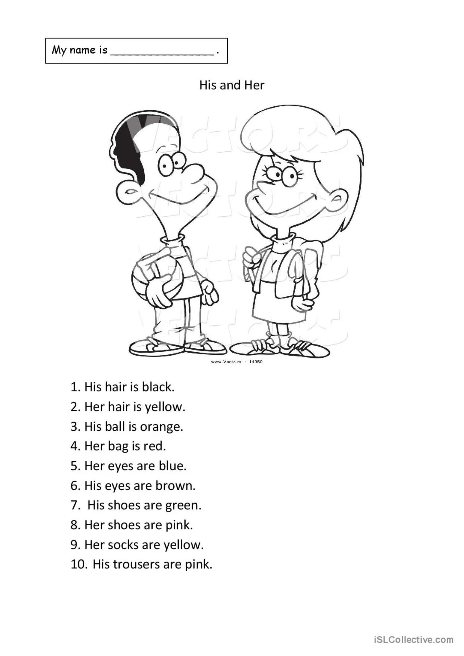 His her Worksheet. My your his her Worksheets for Kids. Задания на his her. His her my your Worksheet. My your worksheet