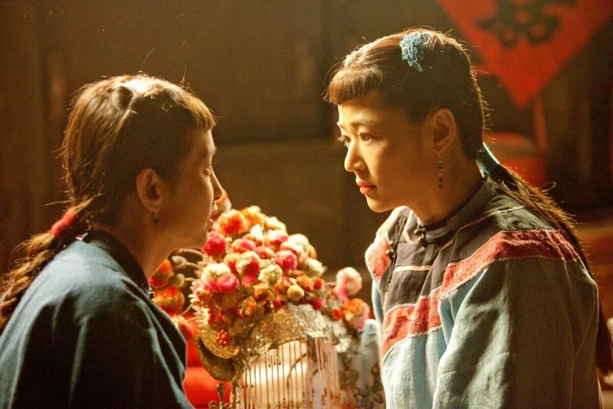 снежный цветок и веер