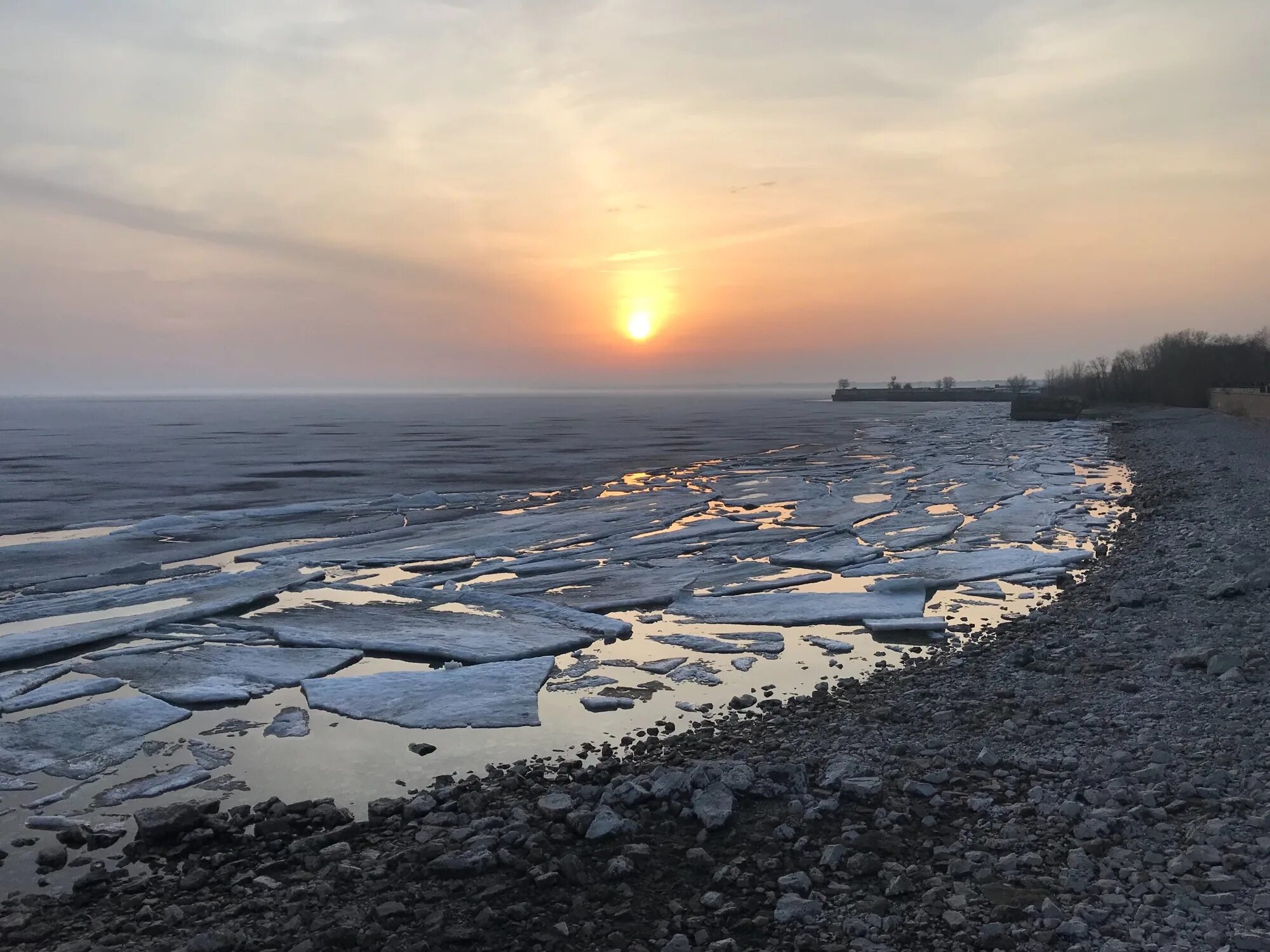 Ледоход в самаре