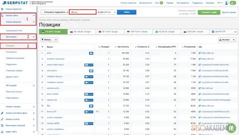 Проанализировать домен