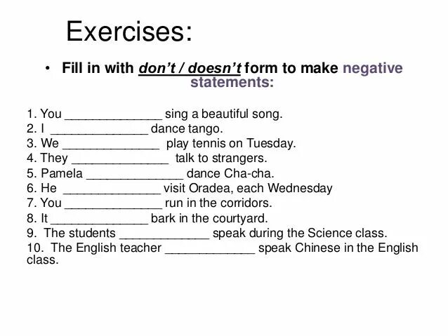 They like negative. Present simple exercises. Презент Симпл Worksheets negative. Карточка present simple упражнения. Present simple Worksheets 5 класс.