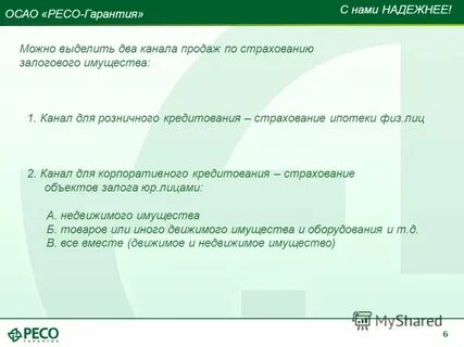 Ресо гарантия страхование ипотеки