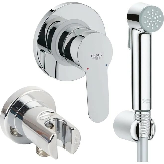 Смеситель с гигиеническим душем Grohe BAUEDGE 124897.