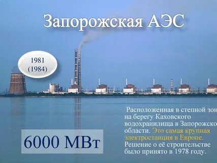 Расстояние от запорожской аэс