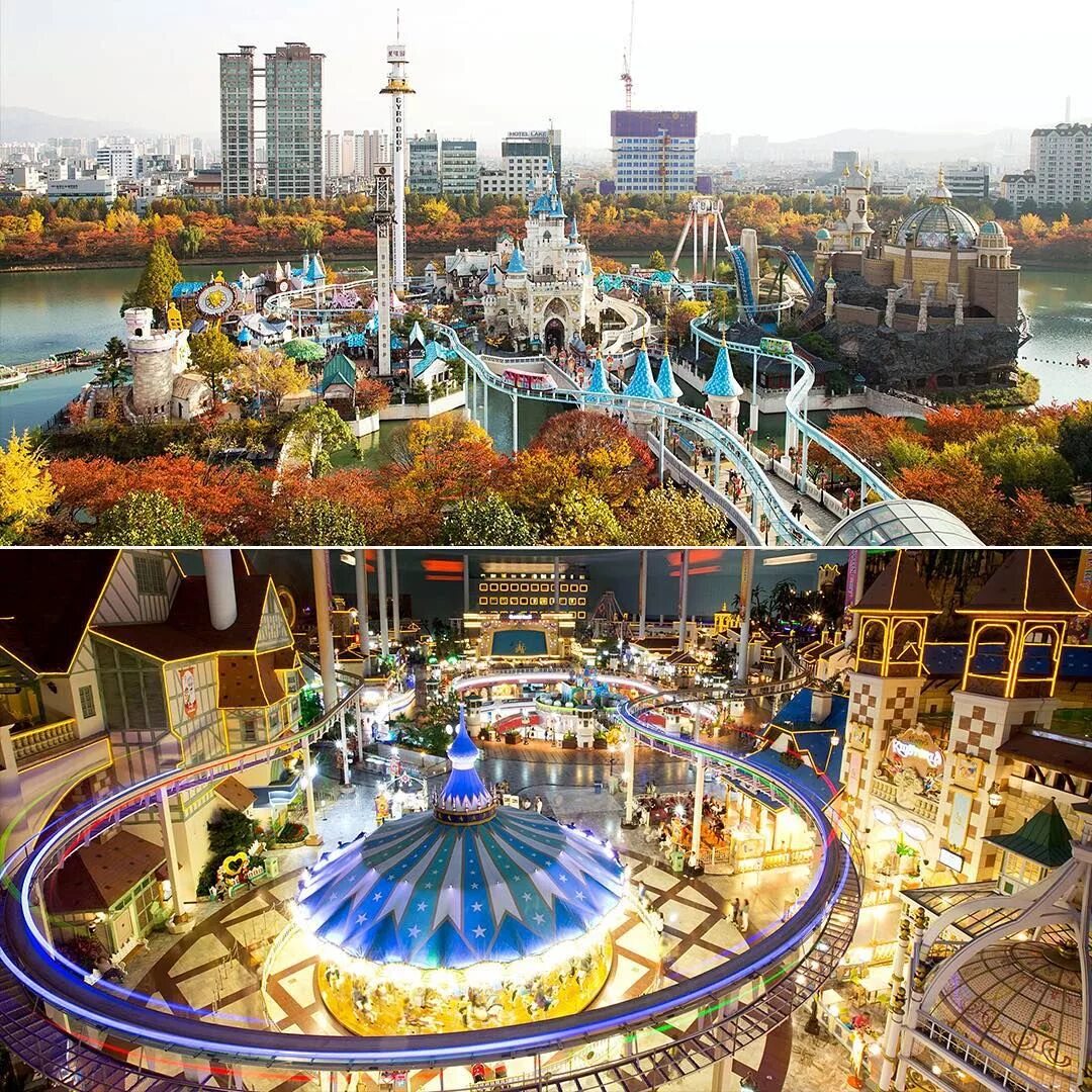 Парк Lotte World в Сеуле. Парк развлечений Lotte World в Сеуле Южная Корея. Мир Лотте , Сеул, Южная Корея (Lotte World). Lotte World Сеул аттракционы. Развлечения южном