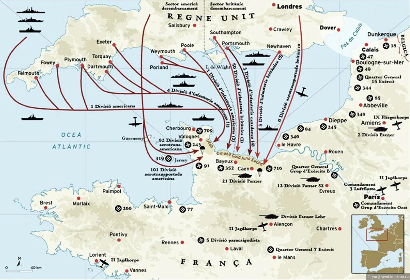 Нормандская операция Оверлорд карта. Высадка в Нормандии карта. Высадка союзников в Нормандии карта. Операция Оверлорд 1944 карта. Высадка во франции