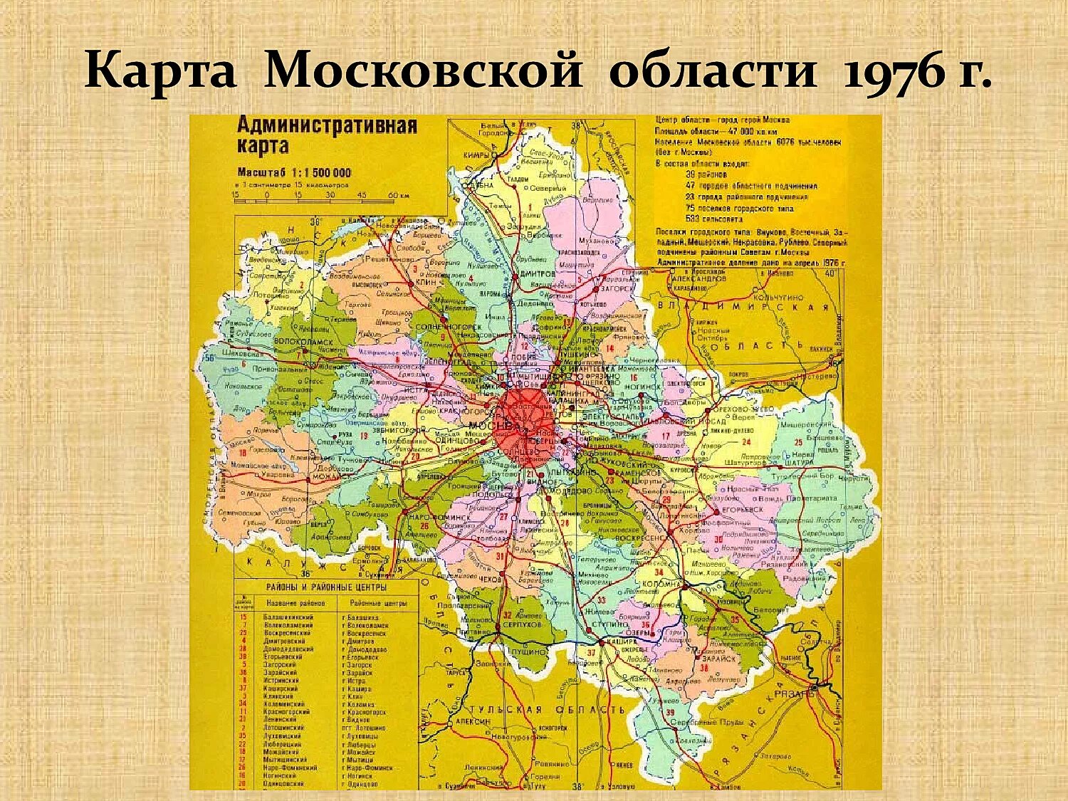 Все карты московской области