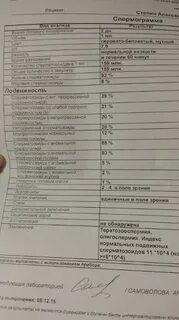 Спермограмма через