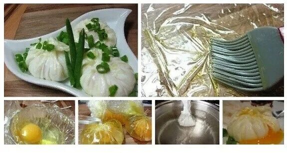 Яйцо в пищевой пленке. Eggs preparation. Яйцо пашот в пленке. Яйцо пашот в пакете. Яйцо в пищевой пленке.