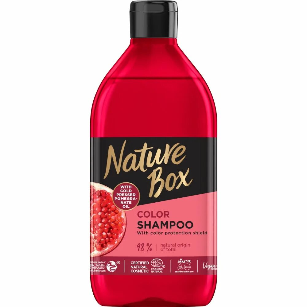 Natural box. Nature Box. Шампунь с гранатом. Nature Box Shampoo. Shampoo Boxes.