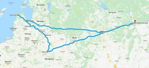 Рига карта расстояние