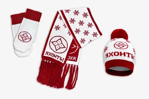 Вязаные шарфы с логотипом