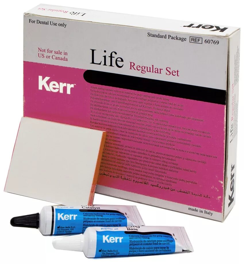 Be set for life. Лайф, прокладка для пломбирования, 2х12г, 60769, Kerr. Kerr Life материал стоматологический пломбировочный прокладочный. Life Kerr лечебная прокладка. Kerr Life - лечебный прокладочный материал на основе гидроокиси кальция.