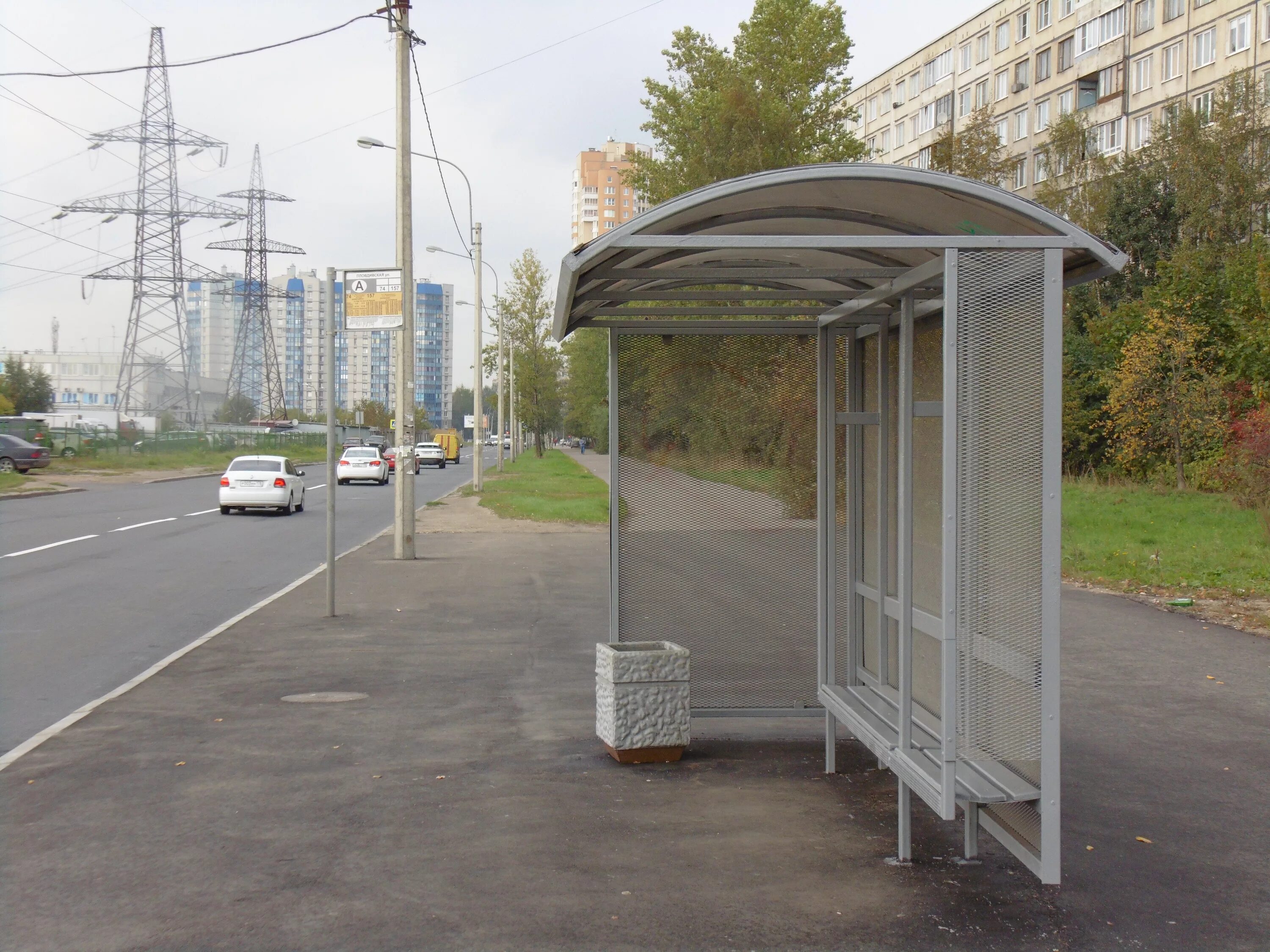 Найти автобусную остановку
