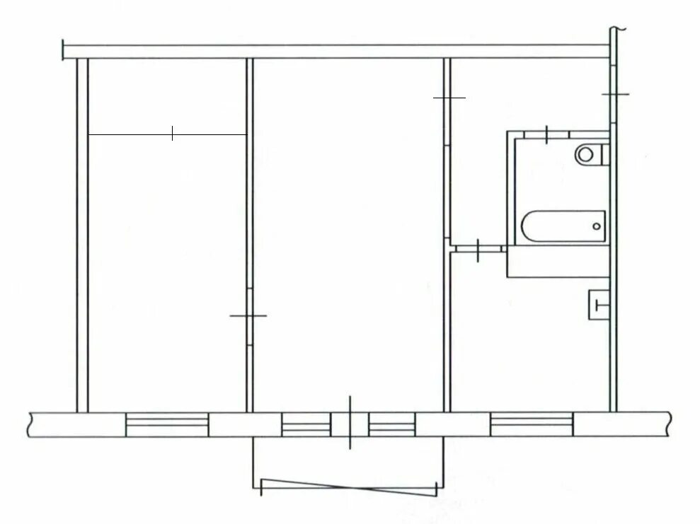 Стандартная хрущевка 2х комнатная метраж. План бти двухкомнатной хрущевки. План 2х комнатной хрущевки 44м2. План 2 квартиры хрущевки. План 2 квартиры хрущевки.
