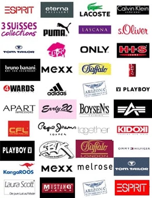 Список производителей спортивной одежды. Бренды одежды. Бренды обуви. Мировые бренды одежды. Фирмы брендов одежды.
