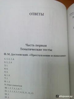 Тест по литературе по достоевскому